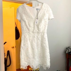 Brand New Milly Floral Lace White Dress